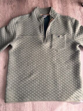 Eddie Bauer Quarter Zip Quilted Pullover Sz.M